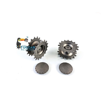 Metal Tracks Sprockets Road Wheels With Return Rollers Idlers For Henglong DIY 1/16 RC Tank Model 3878 Soviet Union KV-1 Parts