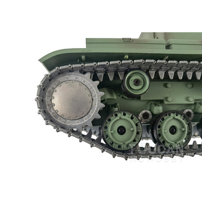 Henglong 1/16 TK7.0 Promotion Soviet KV-2 RTR RC Tank 3949 FPV Barrel Recoil 360 Degrees Turret Smoke IR BB Metal Tracks Sprockets Idlers Wheels Gearbox