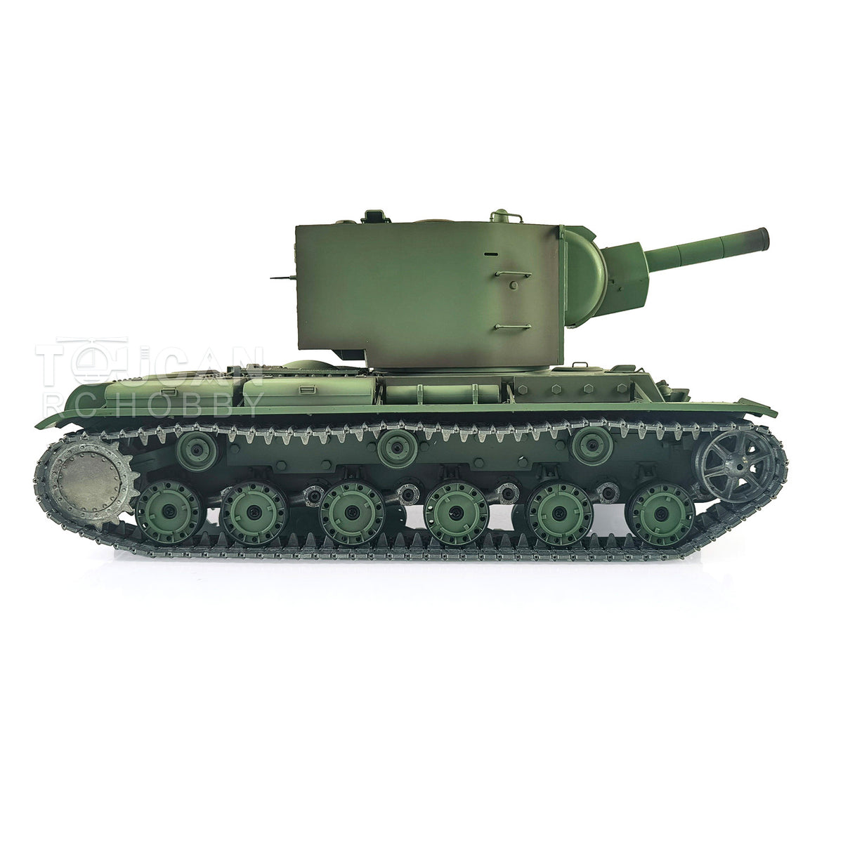 Henglong 1/16 TK7.0 Promotion Soviet KV-2 RTR RC Tank 3949 FPV Barrel Recoil 360 Degrees Turret Smoke IR BB Metal Tracks Sprockets Idlers Wheels Gearbox
