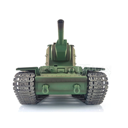 Henglong 1/16 TK7.0 Promotion Soviet KV-2 RTR RC Tank 3949 FPV Barrel Recoil 360 Degrees Turret Smoke IR BB Metal Tracks Sprockets Idlers Wheels Gearbox
