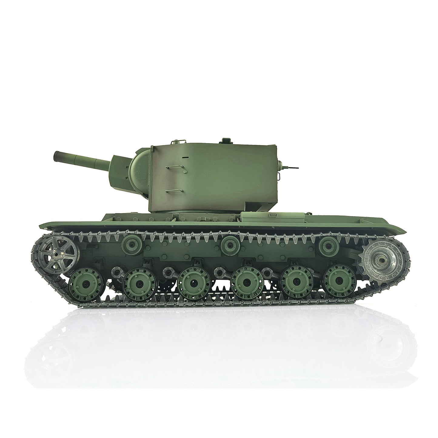 Henglong 1/16 7.0 Upgraded Soviet KV-2 3949 RTR RC Tank Model Barrel Recoil 360 Degree Turret BB IR Smoke Metal Drive Idler Wheels