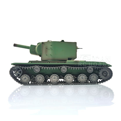 Henglong 1/16 7.0 3949 Soviet KV-2 RTR RC Tank FPV BB IR 360 Degree Turret Barrel Recoil Metal Drive Idlers Road Wheels Tracks Gearbox