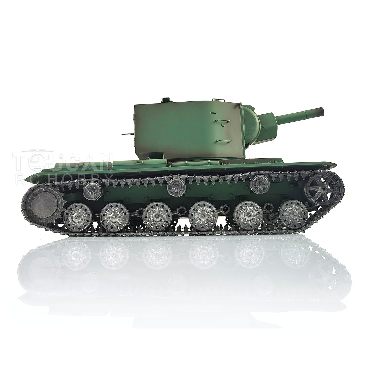 Henglong 1/16 7.0 3949 Soviet KV-2 RTR RC Tank FPV BB IR 360 Degree Turret Barrel Recoil Metal Drive Idlers Road Wheels Tracks Gearbox
