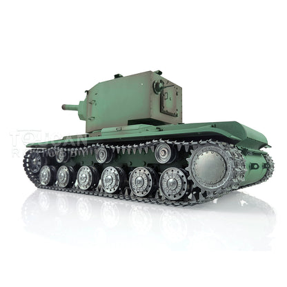 Henglong 1/16 7.0 3949 Soviet KV-2 RTR RC Tank FPV BB IR 360 Degree Turret Barrel Recoil Metal Drive Idlers Road Wheels Tracks Gearbox