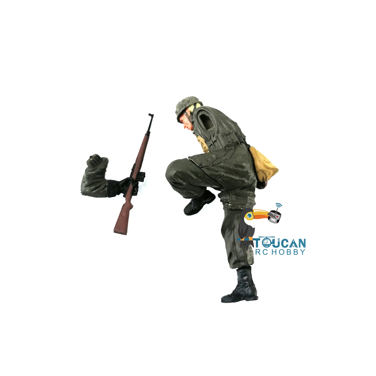 1/16 Soldier American German Russian Male Female Telescope Side Sitting Uniform For Remote Control Military Tank Model Parts