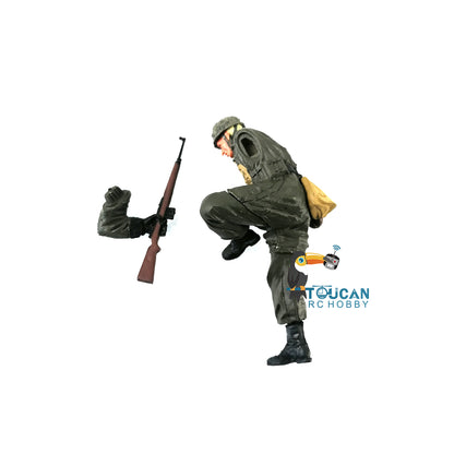 1/16 Soldier American German Russian Male Female Telescope Side Sitting Uniform For Remote Control Military Tank Model Parts