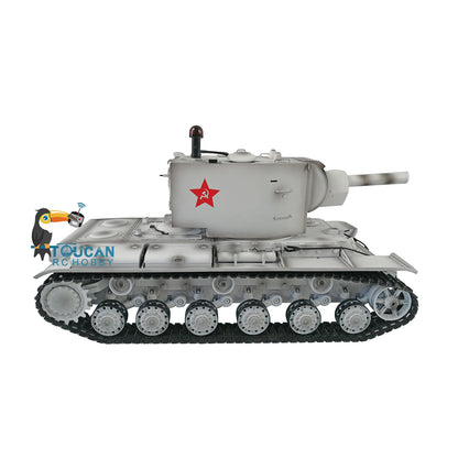 Henglong 1/16 Upgraded 7.0 Soviet KV-2 3949 RTR RC Tank Gigant BB IR Smoke Effect Metal Tracks Drive Idler Wheels