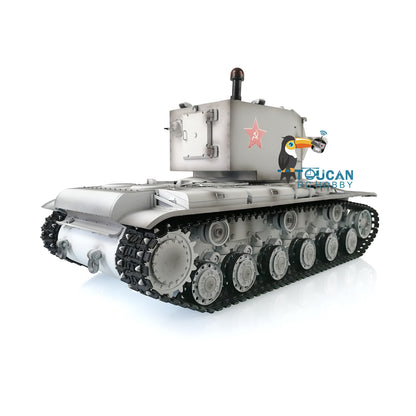 Henglong 1/16 7.0 Upgraded Soviet KV-2 3949 RTR RC Tank Model Barrel Recoil 360 Degree Turret BB IR Smoke Metal Drive Idler Wheels