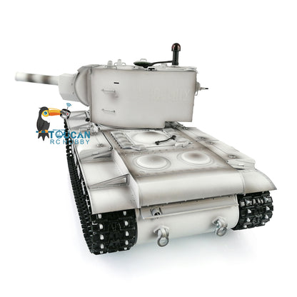 Henglong 1/16 7.0 Customized Soviet KV-2 Gigant 3949 RTR RC Tank BB IR 360 Degree Turret Metal Tracks Road Drive Idler Wheels