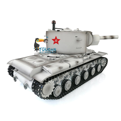 Henglong 1/16 7.0 Upgraded Soviet KV-2 Assembled RC Tank Metal Tracks Gigant 3949 360 Degree Turret Infrared Combat Barrel Smoke Recoil BB Unit