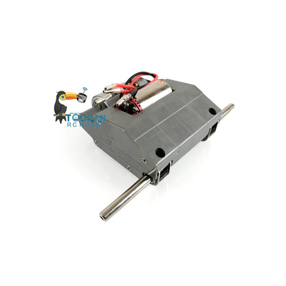 Henglong 1/16 Double Flow Gearbox L65mm H65mm 60mm With Plastic Shell Metal Gears 1/39 Gear Ratio For Customized Metal RC Tank