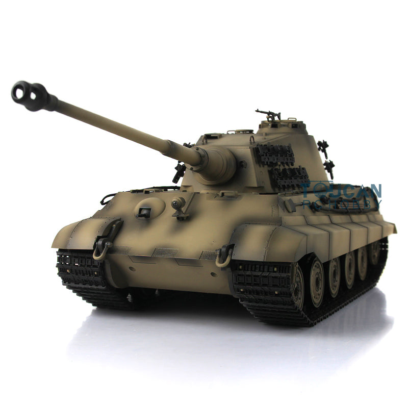 Henglong 1/16 RC Tank 3888A 7.0 Customized King Tiger Assembled FPV Infrared Combat Barrel Recoil Lifting Idle Smoke Metal Road Wheels BB Unit