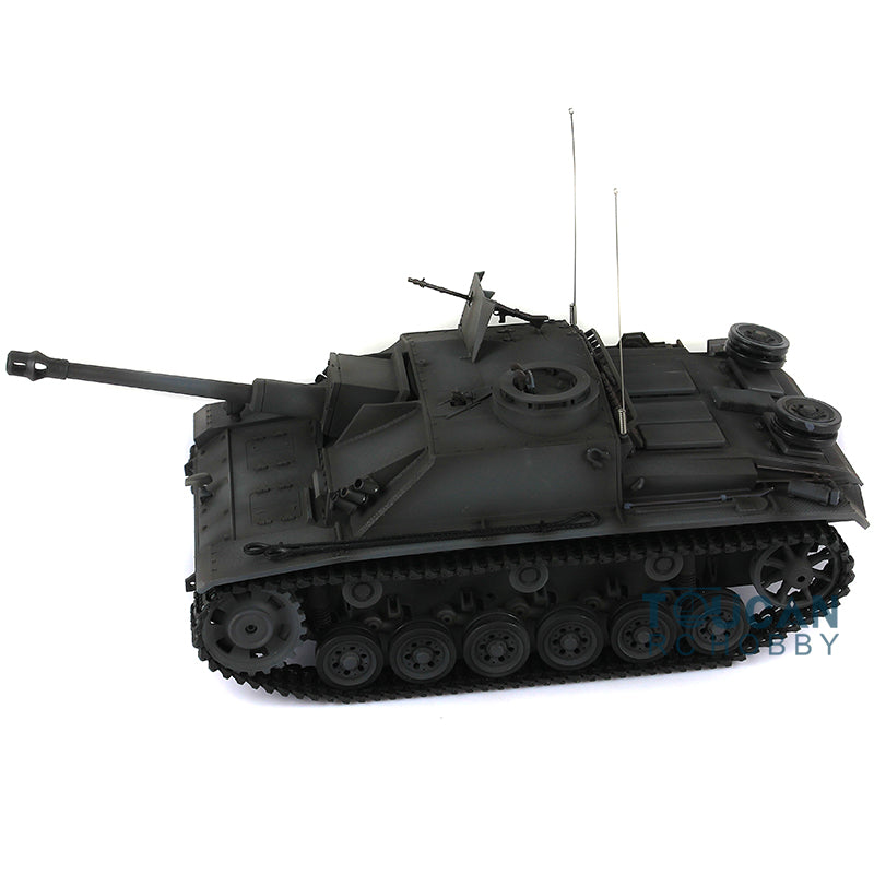 2.4G Henglong 1/16 Scale 7.0 Plastic German Stug III RTR RC Tank Model 3868 Remote Control Vehicle Metal Barrel Infrared Combating System