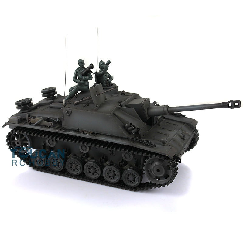 Henglong 1/16 7.0 Upgraded German Stug III RTR RC Tank 3868 Metal Tracks Sprocket Wheels Barrel BB Unit Infrared Combating System