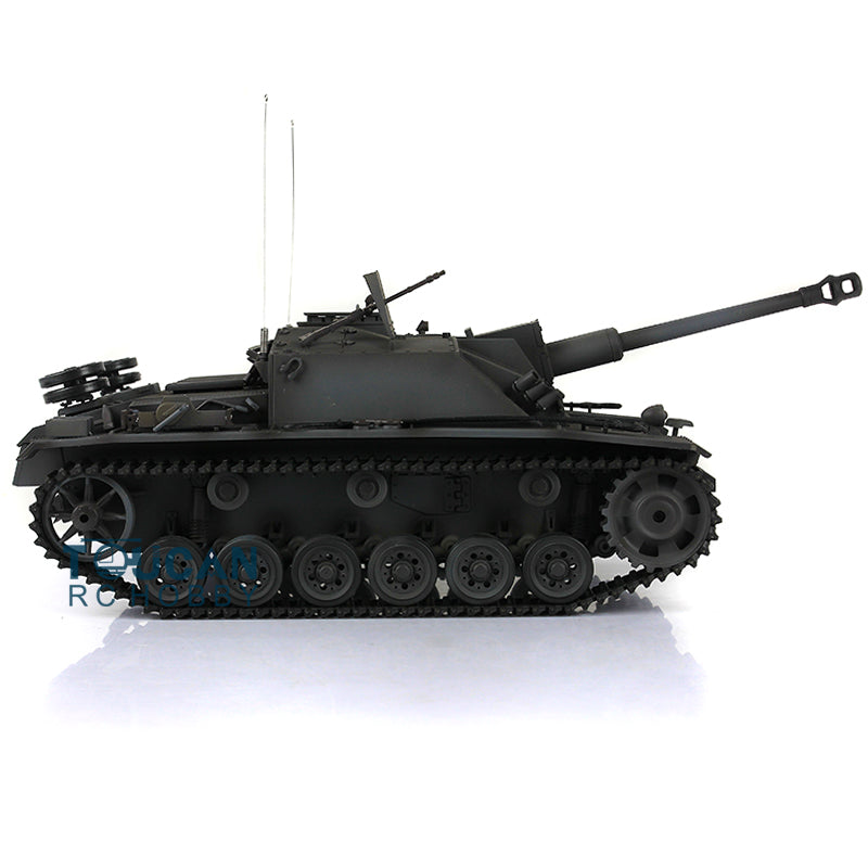 2.4G Henglong 1/16 Scale 7.0 Plastic German Stug III RTR RC Tank Model 3868 Remote Control Vehicle Metal Barrel Infrared Combating System