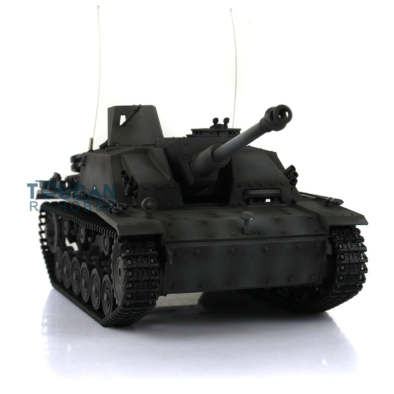 2.4G Henglong 1/16 Scale 7.0 Plastic German Stug III RTR RC Tank Model 3868 Remote Control Vehicle Metal Barrel Infrared Combating System