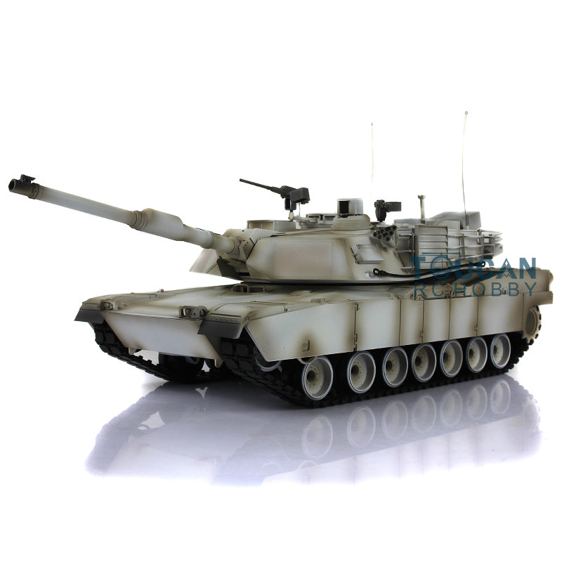 IN Stock 2.4G Henglong 1/16 7.0 Upgraded M1A2 Abrams 3918 RTR RC Tank Model BB IR Smoke Sound Lights Metal Drive Idler Wheels