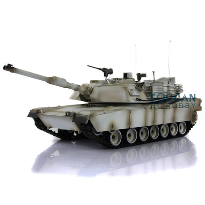 IN Stock 2.4G Henglong 1/16 7.0 Upgraded M1A2 Abrams 3918 RTR RC Tank Model BB IR Smoke Sound Lights Metal Drive Idler Wheels
