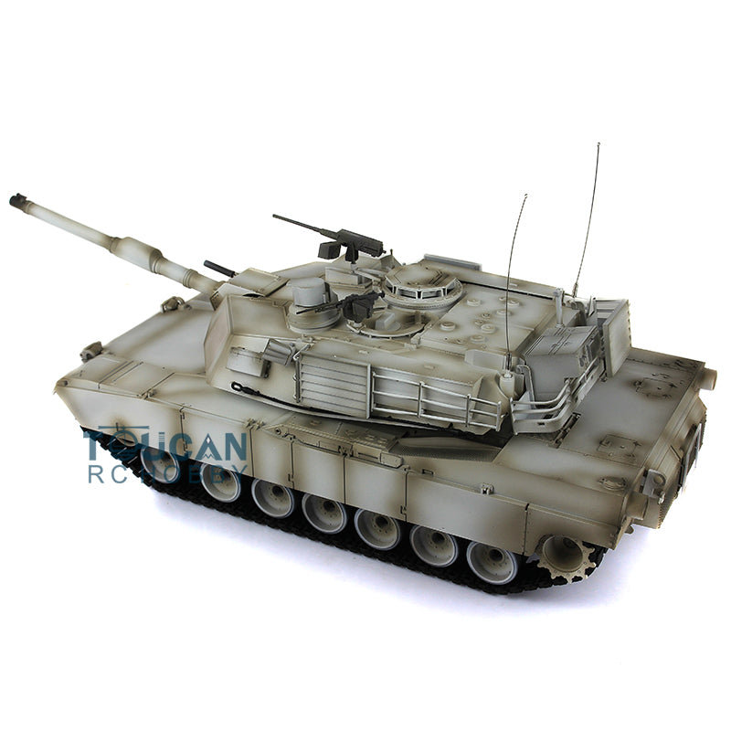 IN Stock 2.4G Henglong 1/16 7.0 Upgraded M1A2 Abrams 3918 RTR RC Tank Model BB IR Smoke Sound Lights Metal Drive Idler Wheels