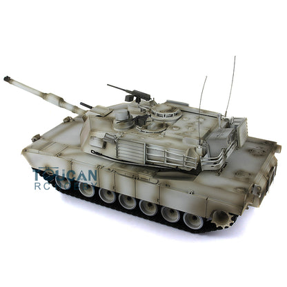 IN Stock 2.4G Henglong 1/16 7.0 Upgraded M1A2 Abrams 3918 RTR RC Tank Model BB IR Smoke Sound Lights Metal Drive Idler Wheels