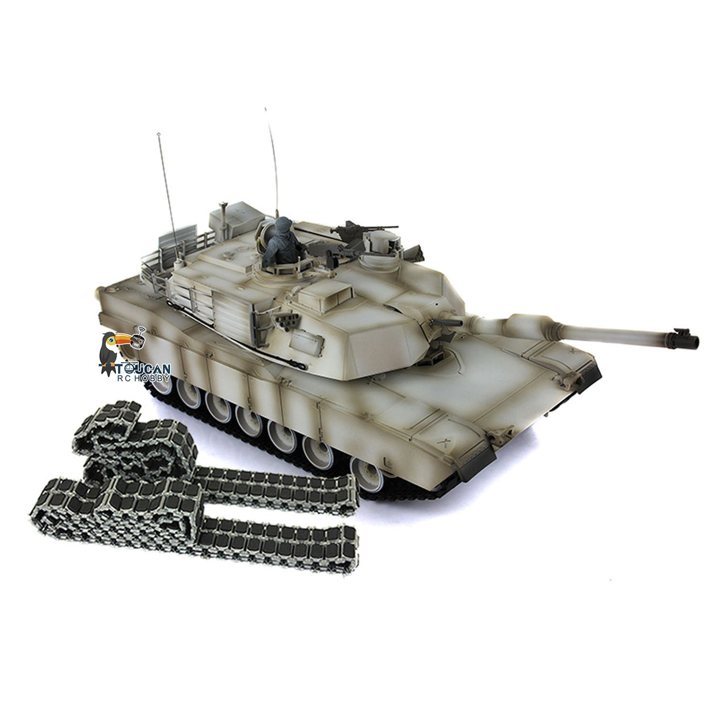 Heng Long 1/16 Full Metal Chassis Assembled RC Tank 3918 M1A2 Abrams With TK16 Main board  360 Degree Rotating Turret I6S Radio System