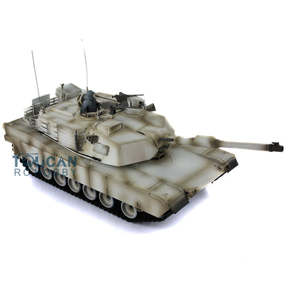 Henglong 1:16 Scale 7.0 Upgrade Edition M1A2 Abrams RTR RC Tank 3918 360 Degrees Turret Barrel Recoil Metal Tracks Idlers FPV