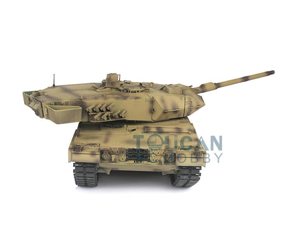 Henglong 1/16 7.0 Upgraded Ver German Leopard2A6 3889 RTR RC Tank Model IR BB Smoke Sound Steel Gearbox Metal Tracks Drive Idler Wheels