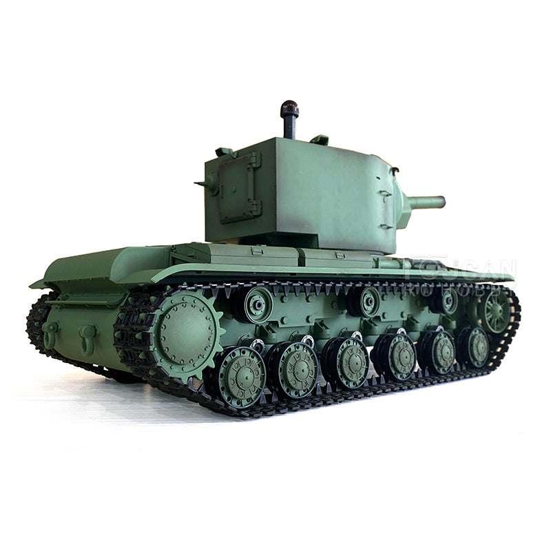 Henglong 1/16 Soviet KV-2 RTR RC Tank Model Gigant TK7.0 FPV 3949 360 Degrees Turret Steel Driving Gearbox Battery Transmitter