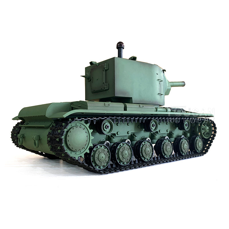 Henglong 1/16 Plastic TK7.0 Soviet KV-2 RTR RC Tank 3949 with FPV 360 Degrees Turret Barrel Recoil BB IR Smoke Steel Gearbox