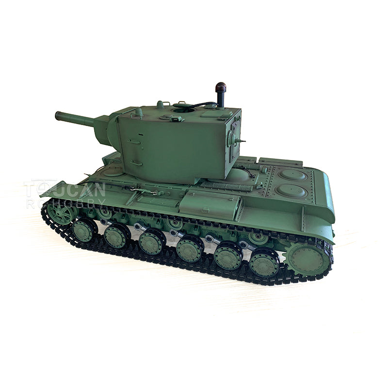 Henglong 1/16 Plastic TK7.0 Soviet KV-2 RTR RC Tank 3949 with FPV 360 Degrees Turret Barrel Recoil BB IR Smoke Steel Gearbox