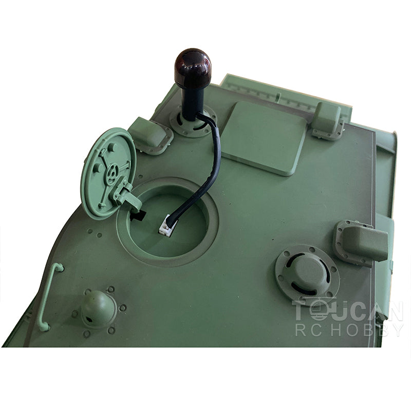 Henglong 1/16 Plastic TK7.0 Soviet KV-2 RTR RC Tank 3949 with FPV 360 Degrees Turret Barrel Recoil BB IR Smoke Steel Gearbox