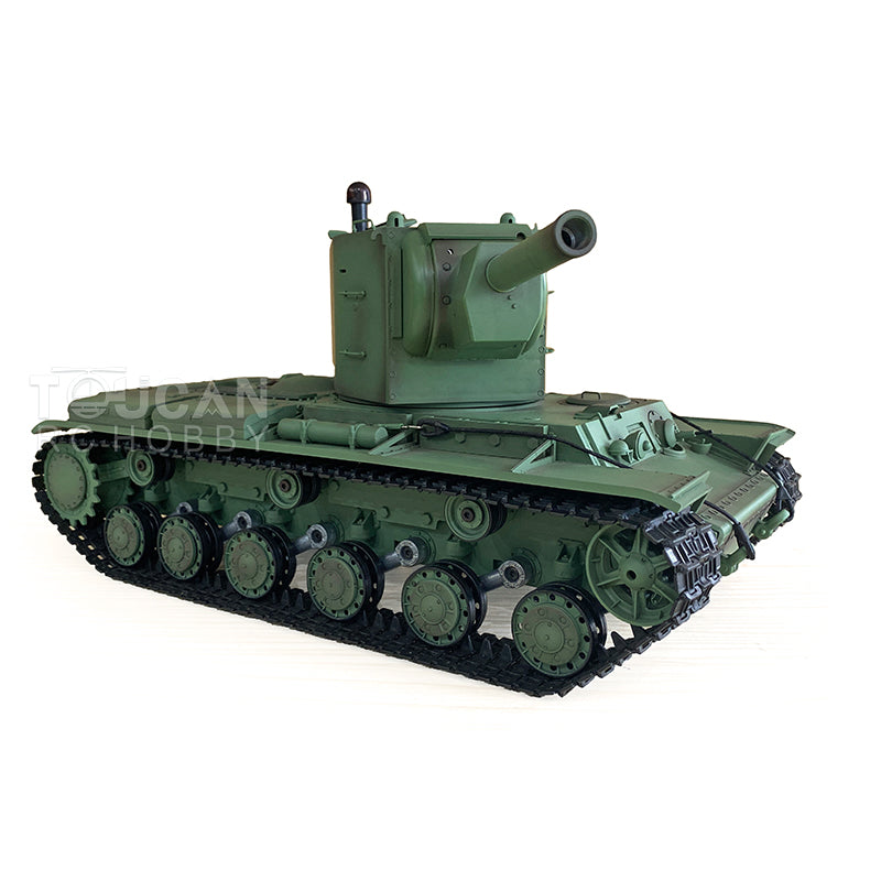 Henglong 1/16 Plastic TK7.0 Soviet KV-2 RTR RC Tank 3949 with FPV 360 Degrees Turret Barrel Recoil BB IR Smoke Steel Gearbox