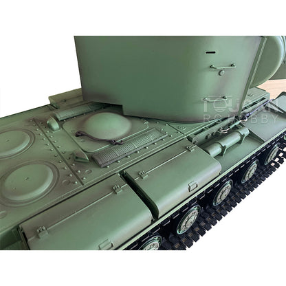 Henglong 1/16 7.0 Plastic Soviet Union KV-2 3849 RTR RC Tank with 360 Degrees Turret Barrel Recoil BB Infrared Combat Smoke