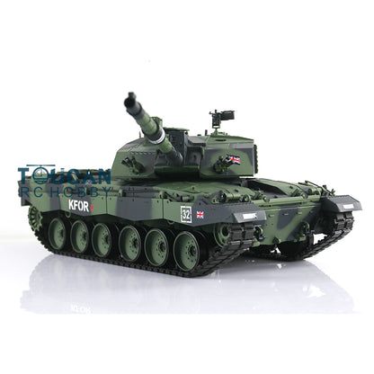 2.4Ghz Henglong 1:16 7.0 British Challenger II RTR RC Tank 3908 360 Degrees Turret Remote Control Model Battery Charger Sound