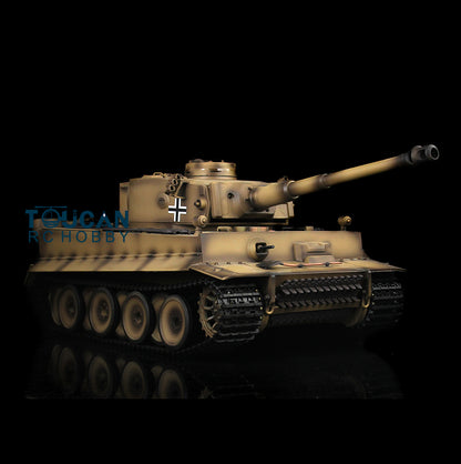 Henglong 1/16 7.0 Upgraded Metal Version German Tiger I RTR RC Tank 3818 Metal Tracks Sprocket wheels Infrared Combating Smoking System