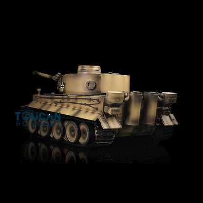 Henglong 1/16 7.0 Upgraded Metal German Tiger I RTR RC Tank 3818 Barrel Recoil Metal Tracks Sprocket Wheels Infrared Combating System