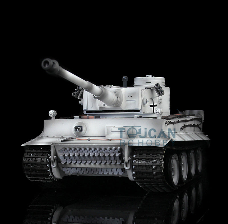 Henglong 1/16 Scale 7.0 Plastic Ver German Tiger I RTR RC Tank 3818 Model Metal Road Wheel Suspension Infrared Combating System Smoking BB Unit