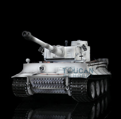 Henglong 1/16 Scale 7.0 Plastic Ver German Tiger I RTR RC Tank 3818 Model Metal Road Wheel Suspension Infrared Combating System Smoking BB Unit