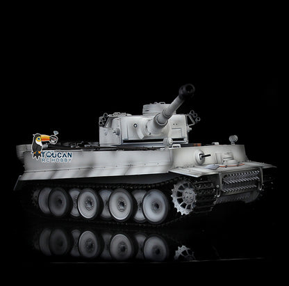 Henglong 1/16 RC Tank 3818 7.0 Tiger I Upgraded Assembled Metal Tracks Sprocket 360 Degree Turret Infrared Combating System Idle Smoke BB Unit Vehicle
