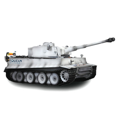 Henglong 1/16 7.0 RC Tank 3818 Upgrade Tiger I FPV 360 Degree Turret Rotation Barrel Recoil Idle Smoke Metal Tracks Sprocket Wheels Infrared Combat BB Unit