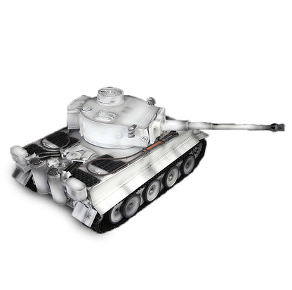 Henglong 1/16 7.0 Tiger I 3818 RTR RC Tank Barrel Recoil 360 Degree Turret BB IR Smoke Sounds Lights Metal Tracks Drive Road Idler Wheels