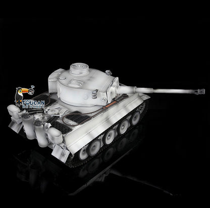 Henglong 1/16 7.0 RC Tank 3818 Upgrade Tiger I FPV 360 Degree Turret Rotation Barrel Recoil Idle Smoke Metal Tracks Sprocket Wheels Infrared Combat BB Unit