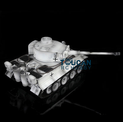 Henglong 1/16 Scale 7.0 Plastic Ver German Tiger I RTR RC Tank 3818 Model Metal Road Wheel Suspension Infrared Combating System Smoking BB Unit