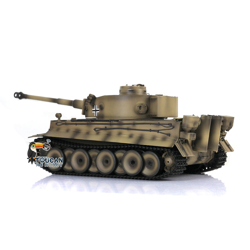 HengLong Factory 1/16 3818 German Tiger 1 Full Metal Chassis Plastic Upper Hull RTR RC Tank Sound 360 Degrees Turret Smoke Gearbox