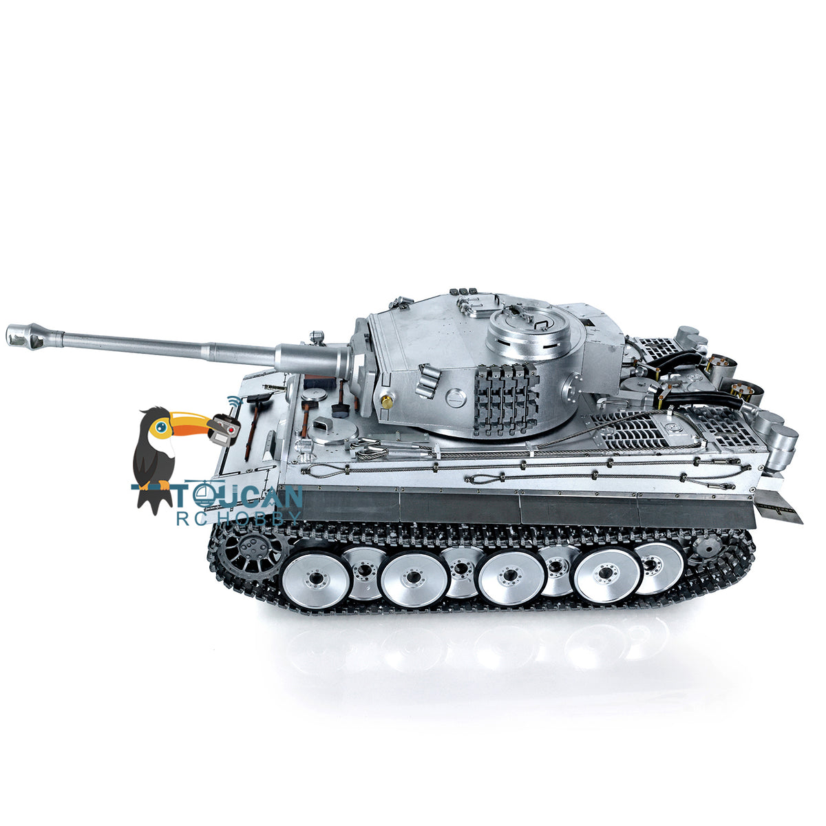 IN Stock Henglong 1/16 TK7.1 Full Metal 3818-Pro German Tiger I RTR RC Tank with 360 Degrees Turret BB IR Smoke Sound Light System