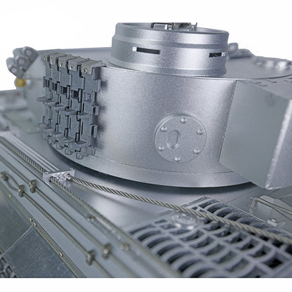 Henglong 1/16 Upgraded Full Metal 3818-Pro German Tiger I Ready to Run RC Tank 360 Degree Turret BB IR Smoke Sounds Lights