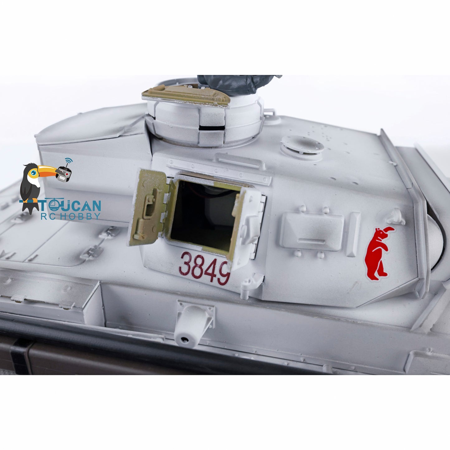 2.4G Henglong 1/16 Snow 7.0 Plastic German Panzer III H RTR RC Tank Model 3849 Metal Barrel Radio Control Vehicle Infrared Combating System