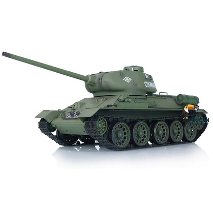 US Stock 2.4G Henglong 1/16 Scale 7.0 3909 Soviet T34-85 Plastic RTR RC Tank Model BB Infrared Combat Smoke 340 Degrees Rotate Turret Sound Light