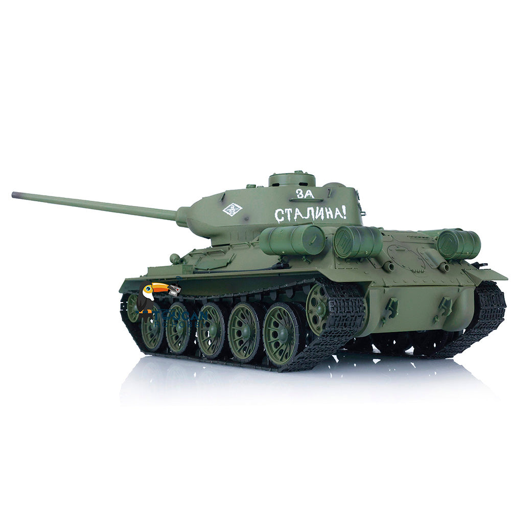 Henglong 1/16 2.4G TK7.0 Plastic 3909 Soviet Union T34/85 RTR RC Tank BB Infrared Combat 360 Degrees Turret Smoke Metal Barrel