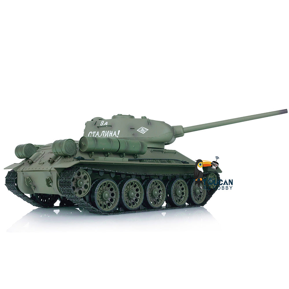 EU Warehouse 2.4G Henglong 1/16 Scale 7.0 Plastic Ver Soviet T34-85 RTR RC Tank Remote Control Military Vehicle Model 3909